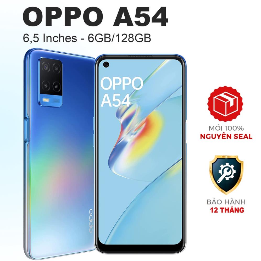 Điện thoại OPPO A54 6.5" (6GB/128GB) Chính hãng mới 100% Có Tiếng Việt - 1 Đổi 1 - Bảo Hành 1 Năm | Shopee Việt Nam