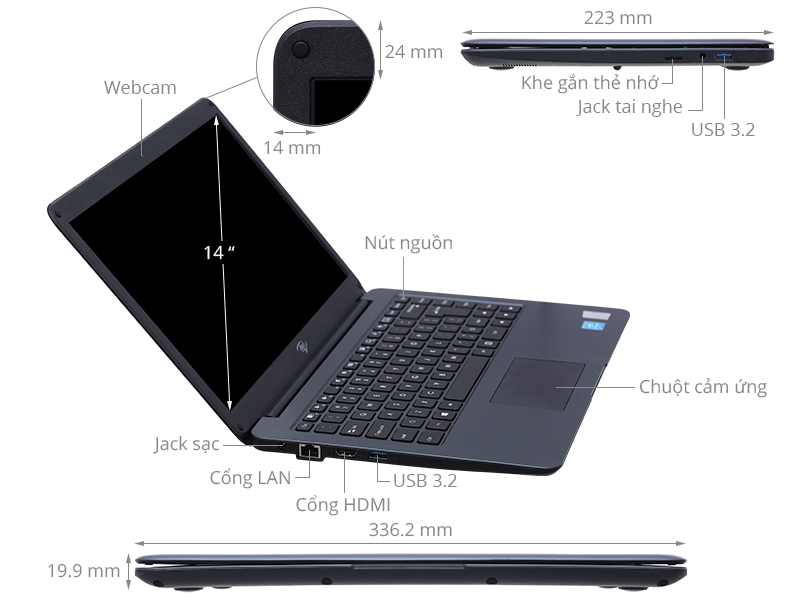 Laptop itel ABLE 1S N4020/4GB/256GB/Win11 (71006300027)